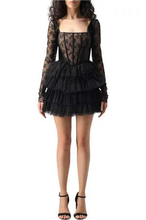 ANIYE BY Kjole, Dame, Sort, 2XL, Tyl, Sort Tyl Minikjole Elegant Stil