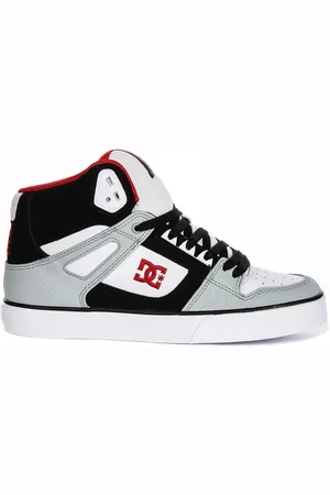 Dcshoes Sko, Herre, Flerfarvet, 42 EU, Læder, Vinter High-Top Støvler i Hvid Sort Rød