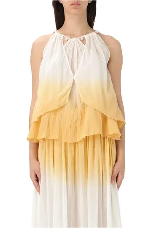 Pinko Top, Dame, Gul, XS, Ruffled Blouse, Levende Gul, Alsidig