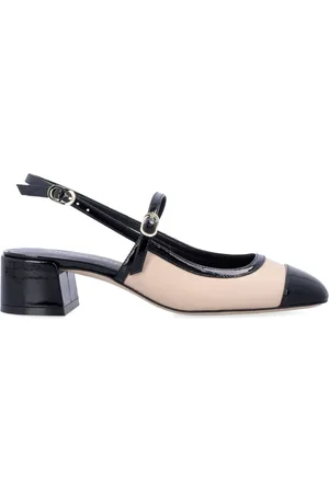 Stuart Weitzman Sko, Dame, , 39 EU, Læder, To-tone Patentlæder Mary Jane Slingbacks