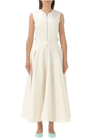 Msgm Kjole, Dame, Hvid, XS, Uld, Elegant Sort Kjole til Kvinder