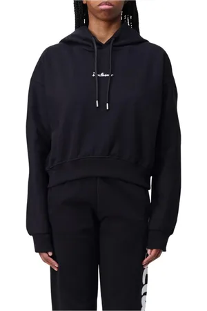 DISCLAIMER Sweathshirts & Hoodies, Dame, Sort, M, Bomuld, Sort afslappet pasform hættetrøje