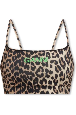 Ganni Top, Dame, Brun, XS, Nylon, Sport Top