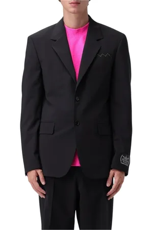 Msgm Jakke, Herre, Sort, M, Alsindig Sort Blazer Skræddersyet Pasform