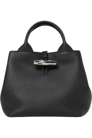Longchamp Taske, Dame, Sort, ONE SIZE, Læder, Sort læder tote taske
