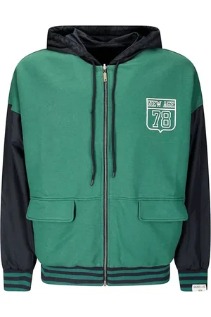 Golden Goose Sweathshirts & Hoodies, Herre, Grøn, S, Grøn Hættetrøje Jakke