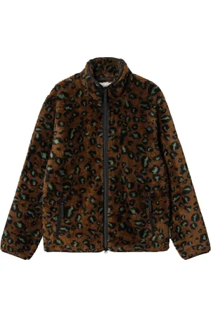 Carhartt Jakke, Herre, Brun, XL, Uld, Camo Leo Sweat Jacket Stilfuld Funktionel