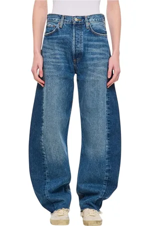 AGOLDE Jeans, Dame, Blå, W26, Bomuld, Vintage Split Hem Jeans