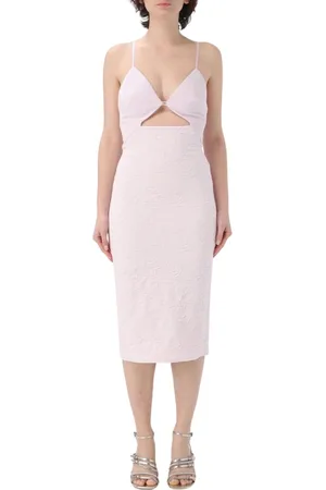 Elisabetta Franchi Kjole, Dame, Lyserød, M, Blondekjole Elegant Stil
