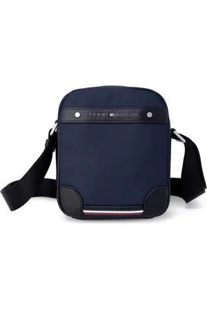 Tommy Hilfiger Taske, Herre, Blå, ONE SIZE, Uld, Blå Polyester Skuldertaske med Lynlås