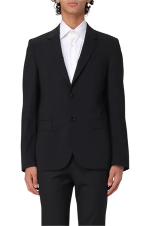 HUGO BOSS Jakke, Herre, Sort, 2XL, Uld, Moderne Blå Blazer