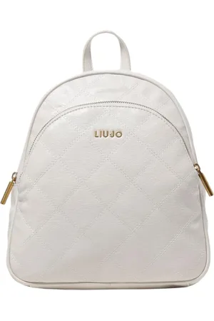 Liu Jo Taske, Dame, Hvid, ONE SIZE, Uld, Stilfuld Quiltet Mini Rygsæk