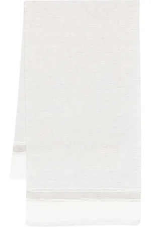Brunello Cucinelli Tilbehør, Herre, Hvid, ONE SIZE, Elegant Silketørklæde Msc690Ag Cui76