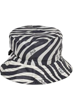 Liu Jo Tilbehør, Dame, Sort, ONE SIZE, Elegant Zebra Print Bucket Hat