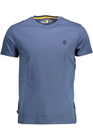 Timberland Top, Herre, Blå, L, Bomuld, Blå Bomuld Logo T-Shirt