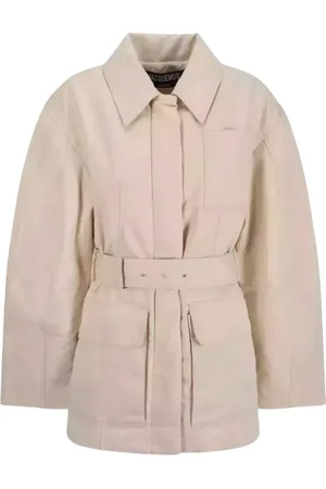 Jacquemus Jakke, Dame, , M, Bomuld, Oversized Jakke med Bredt Bælte