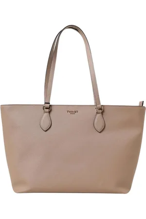 Twin-Set Taske, Dame, Brun, ONE SIZE, Uld, Rebdesign Stilfuld Tote Taske