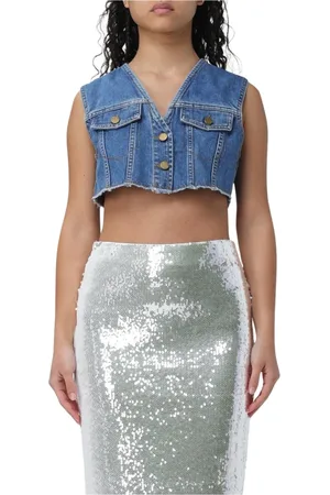 Serafini Jakke, Dame, Blå, S, Denim, Blå Denim Vest