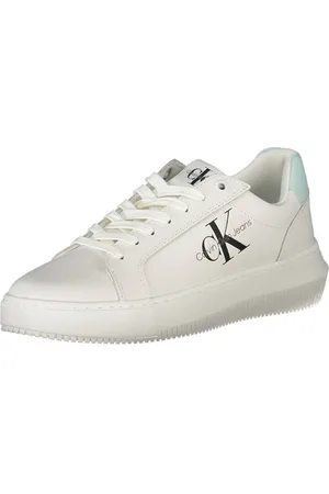 Calvin Klein Sko, Dame, Hvid, 36 EU, Læder, Hvid Læder Dame Sneaker
