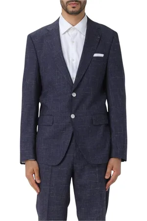 HUGO BOSS Jakke, Herre, Blå, 2XL, Elegant Blå SlimFit Blazer