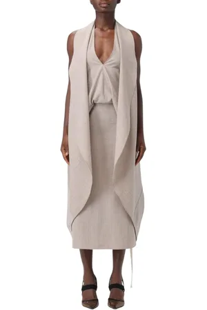 Fendi Kjole, Dame, , S, Elegant Asymmetrisk Midi Kjole