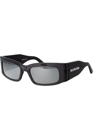 Balenciaga Tilbehør, unisex, Grå, 56 MM, Uld, Stilfulde solbriller til modeentusiaster