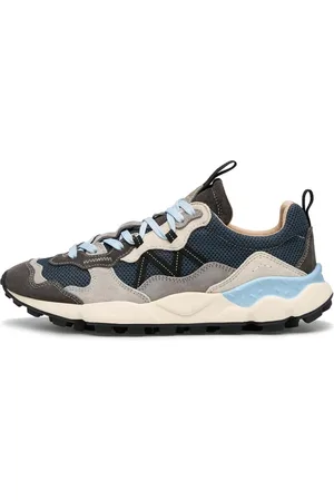 Flower Mountain Sko, Herre, Flerfarvet, 45 EU, Suede, Suede and fabric sneakers Lenzan MAN