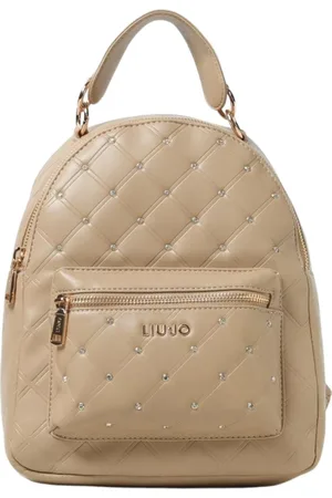 Liu Jo Taske, Dame, , ONE SIZE, Læder, Quiltet Mini Rygsæk med Rhinestone Detalje