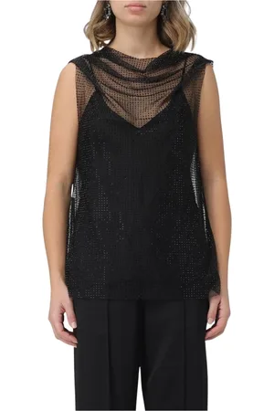 Serafini Top, Dame, Sort, M, Sort Ærmeløs Højhalset Top