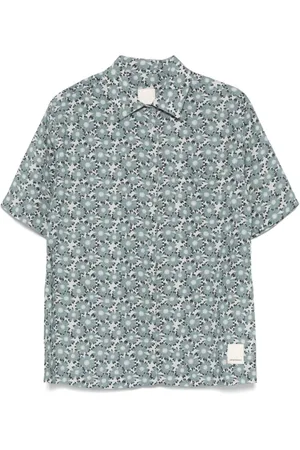 Emporio Armani Bluser & Skjorter, Dame, Blå, 2XS, Klar Blå Skjorte med Logo Patch