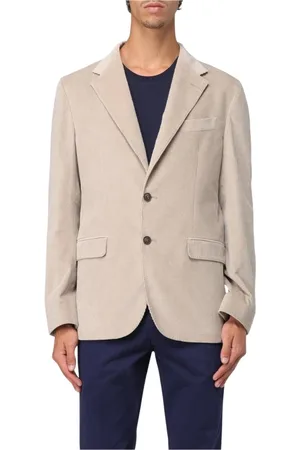 FAY Jakke, Herre, , M, Corduroy Blazer Notch Lapel