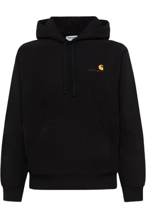 Carhartt Sweathshirts & Hoodies, Herre, Sort, S, Bomuld, American Script Hættetrøje