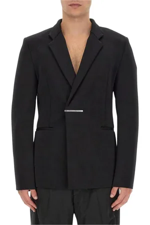 Givenchy Jakke, Herre, Sort, L, Uld, Klassisk Sort Blazer Metal Accent
