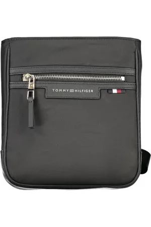 Tommy Hilfiger Taske, Herre, Sort, ONE SIZE, Uld, Sort Polyester Skuldertaske med Lommer