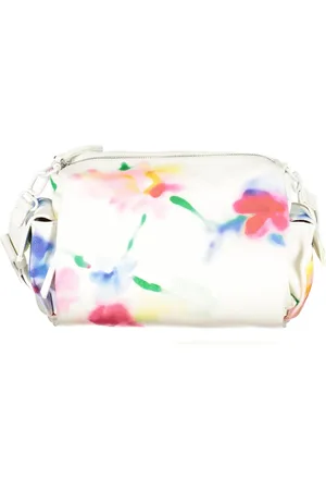 Desigual Taske, Dame, Hvid, ONE SIZE, Uld, Hvid Crossbody Taske med Kontrastdetaljer