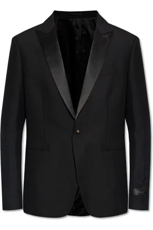 VERSACE Jakke, Herre, Sort, L, Uld, Uldblazer