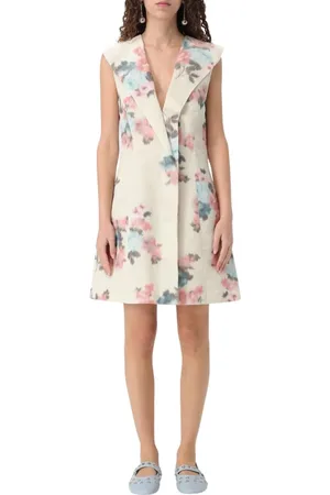 Serafini Kjole, Dame, , 2XS, Bomuld, Blomstret A-Line Mini Kjole