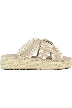 Mou Sko, Dame, Lyserød, 38 EU, Jute, Rosa Ruskind Hæklet Sandaler