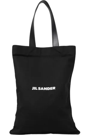Jil Sander Taske, Dame, Sort, ONE SIZE, Uld, Sort lærredstaske