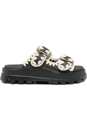Mou Sko, Dame, Sort, 37 EU, Sorte Sandaler med 2 Stropper
