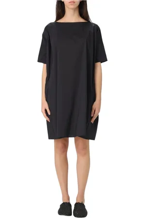 LIVIANA CONTI Kjole, Dame, Sort, M, Sort Elegant Midi Kjole Kvinder