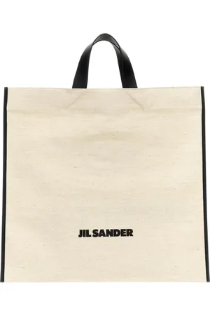 Jil Sander Taske, Dame, , ONE SIZE, Uld, Hvid Lærredstaske Elegant Design