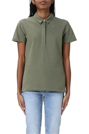 K-Way Top, Dame, Grøn, 2XL, Bomuld, Elegant Violet Polo Shirt