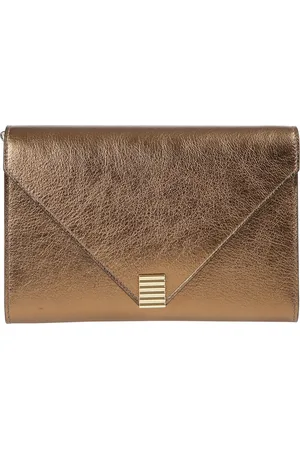 Lanvin Taske, Dame, Brun, ONE SIZE, Læder, Metallic Leather Concerto Arpège Håndtaske