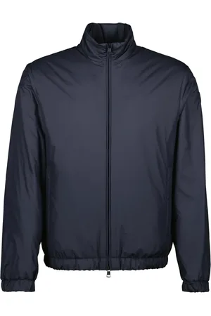 Moncler Jakke, Herre, Blå, XL, Uld, Blå Windbreaker Berre Forår-Sommer 2025