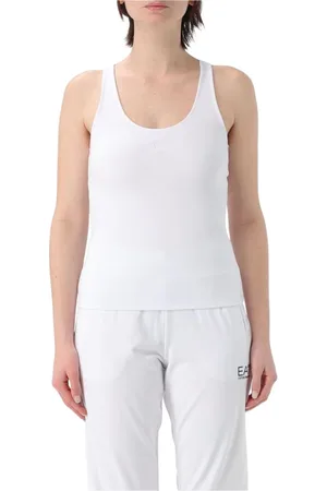 Armani Exchange Top, Dame, Hvid, S, Bomuld, Hvid Slim Fit Tank Top
