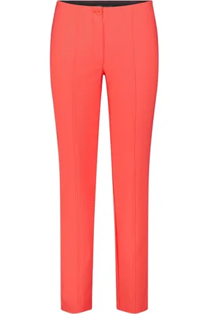 Betty Barclay Bukser, Dame, Rød, 2XL, Slim Fit Businessbukser