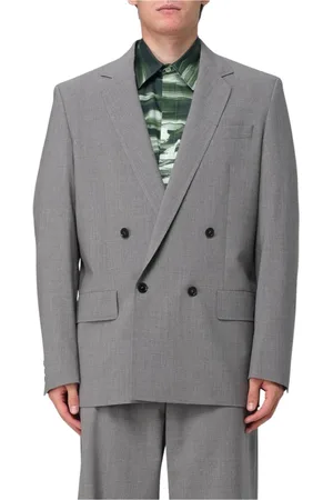 Msgm Jakke, Herre, Grå, L, Moderne Grå Blazer