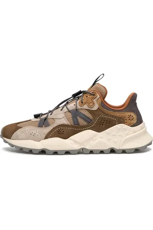 Flower Mountain Sko, Herre, Brun, 45 EU, Suede, Suede and fabric sneakers Tiger Hill MAN
