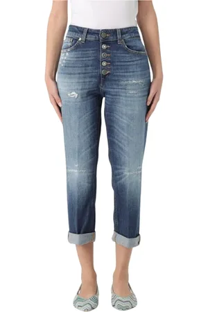 Dondup Jeans, Dame, Blå, W30, Blå Boyfriend Jeans